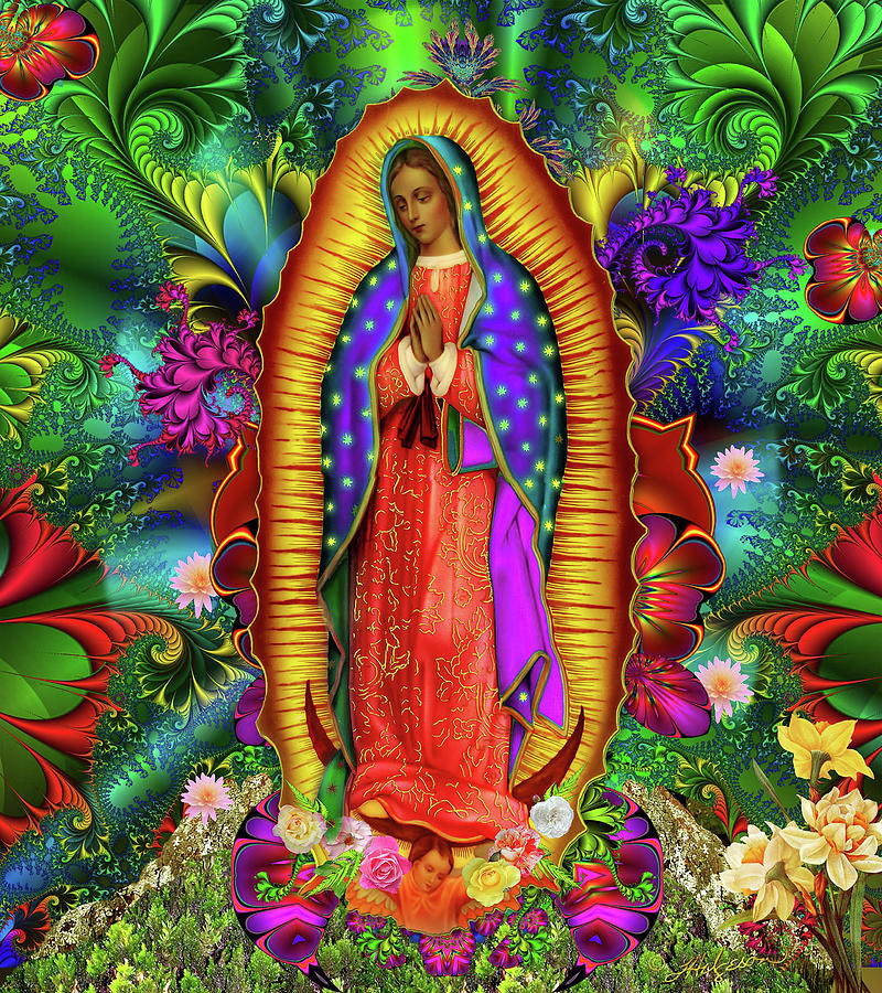 Our Lady of Guadalupe 1 Digital Art by Timothy Helgeson - Fine Art America
