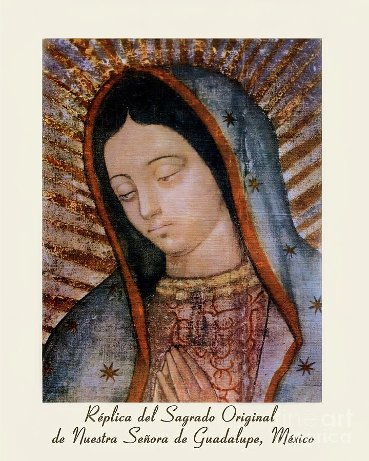 Our Lady of Guadalupe Replica Bust Mixed Media by Juan Diego