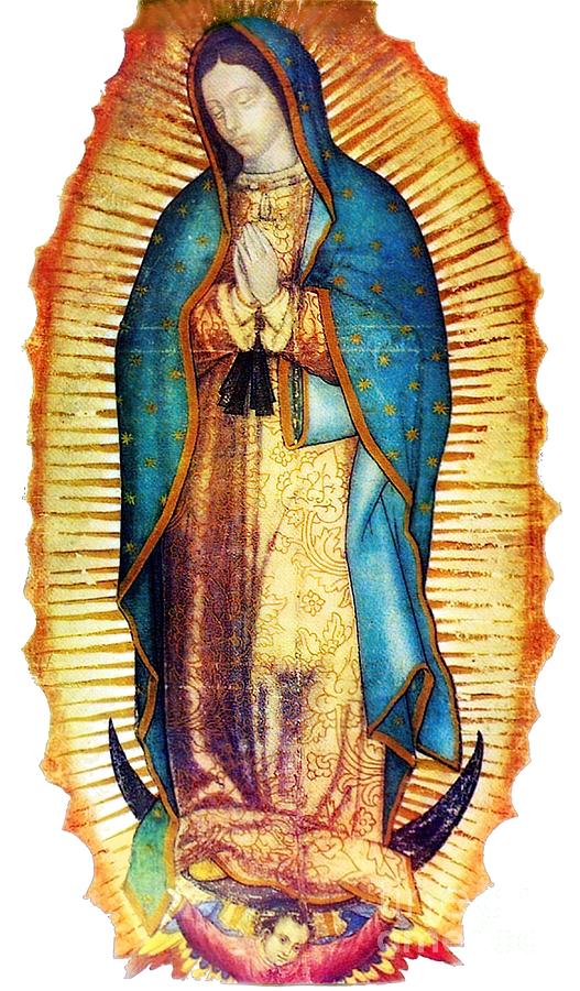 Our Lady of Guadalupe Virgin Mary Tilma Painting by Graham Arthur ...