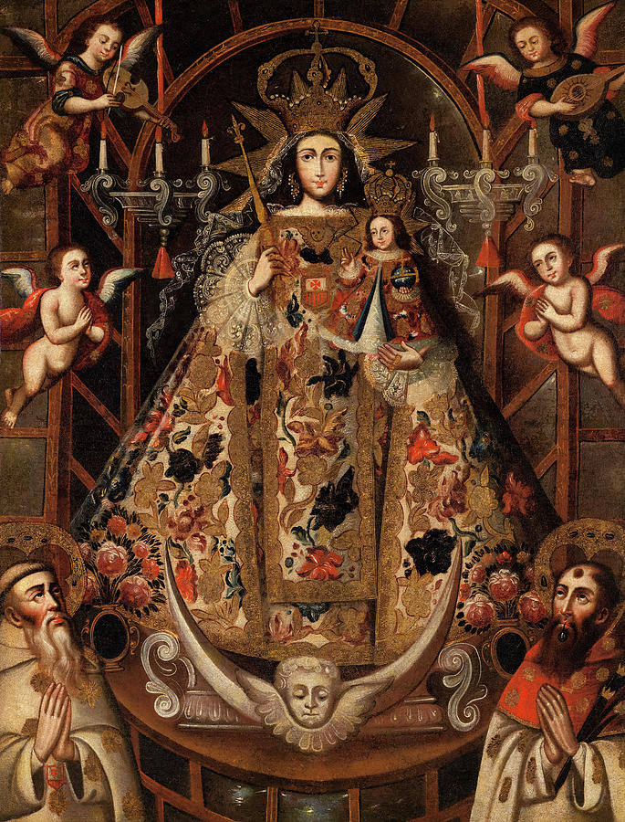 Our Lady of Mercy Painting by Cuzco School - Pixels