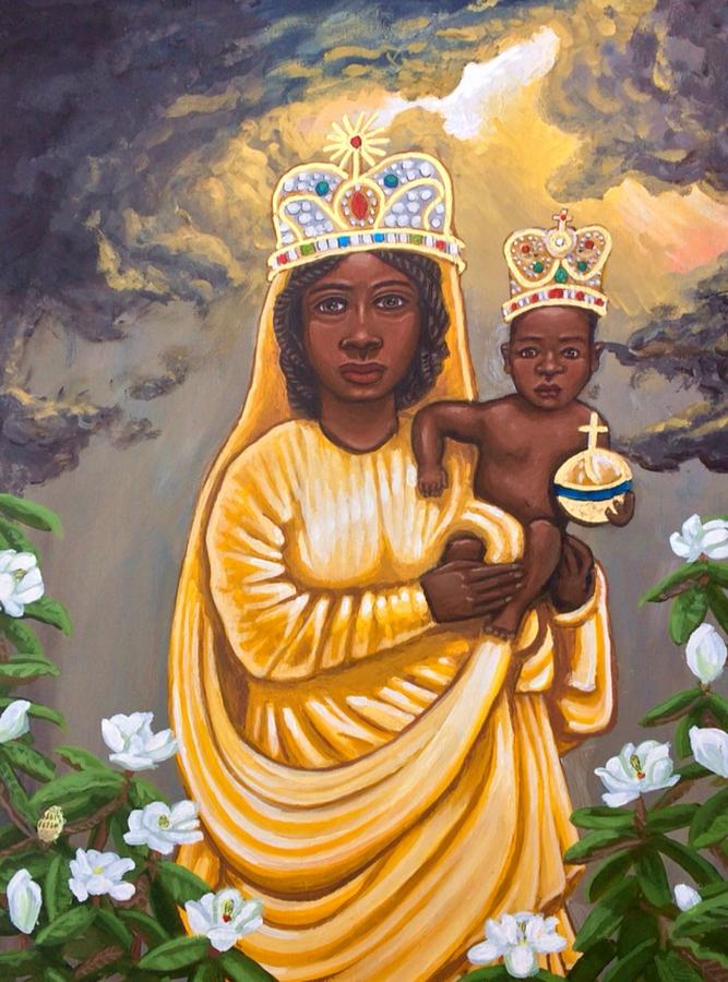 Our Lady Of Prompt Succor Painting by Kelly Latimore