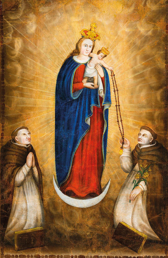 Unknown author~Our Lady praying - Canvas printing - Paintings