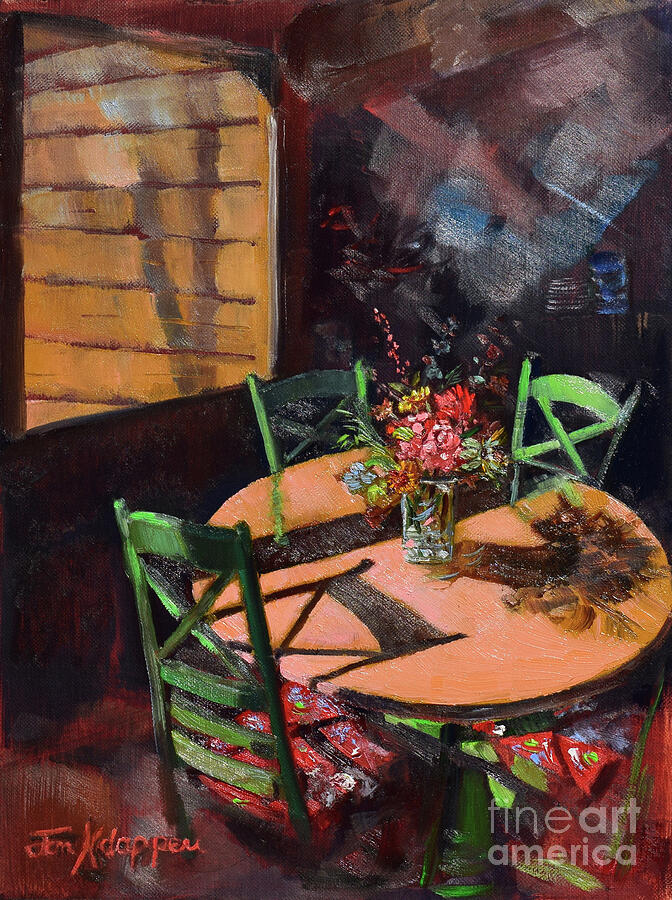 Our Nook - Ellijay Cabin Painting by Jan Dappen Our Nook - Ellijay Cabin Painting by Jan Dappen