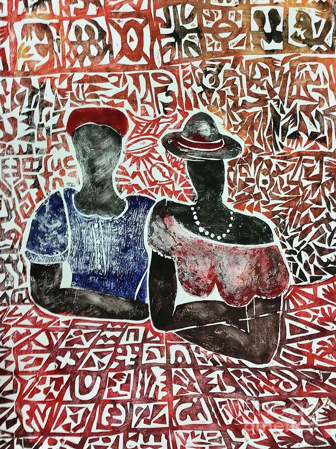 Our own language  Mixed Media by Aziz Diagne