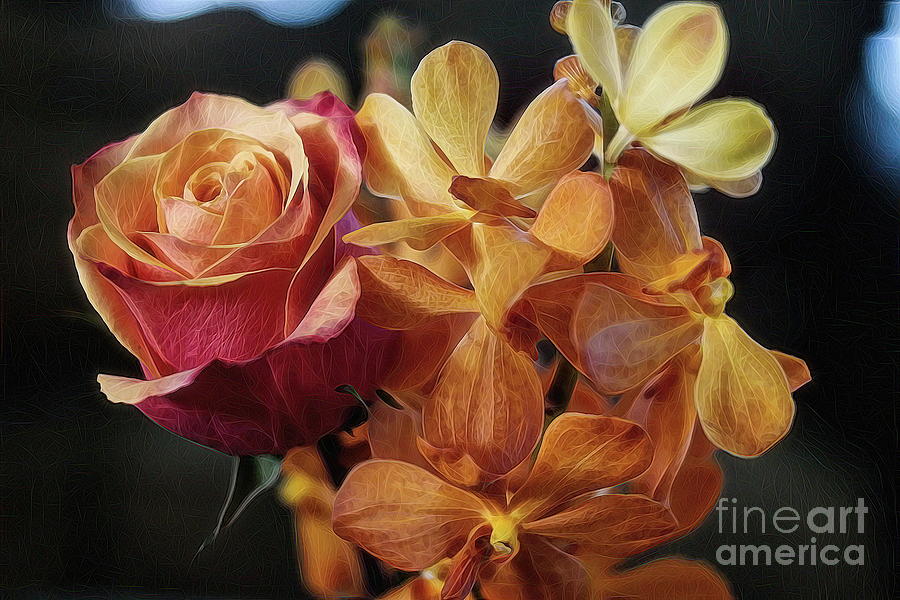 Orchid Photograph - Our Passion by Diana Mary Sharpton