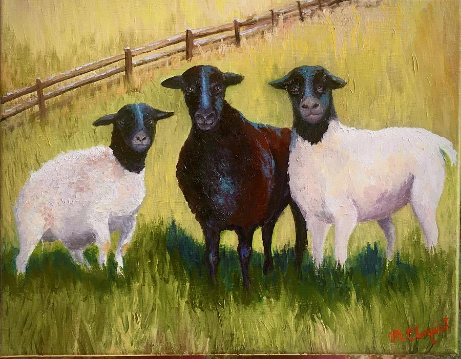 Our Three Girls Painting by Missi Elmquist - Fine Art America