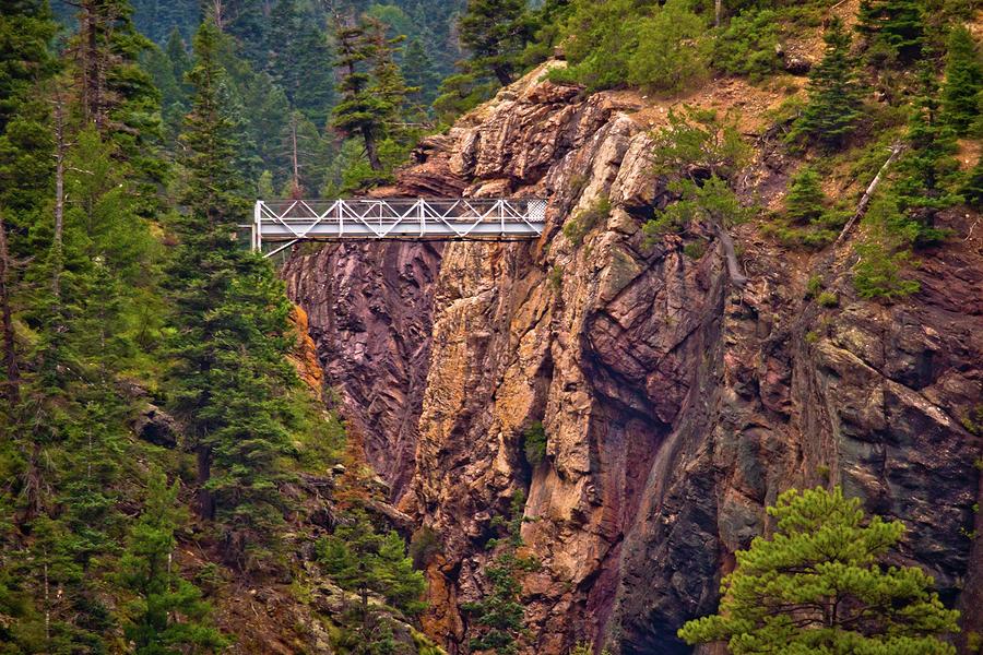 Ouray Bridge Photograph by Linda Unger