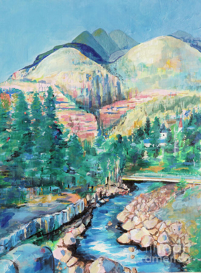 Ouray, Colorado  Painting by Patty Donoghue
