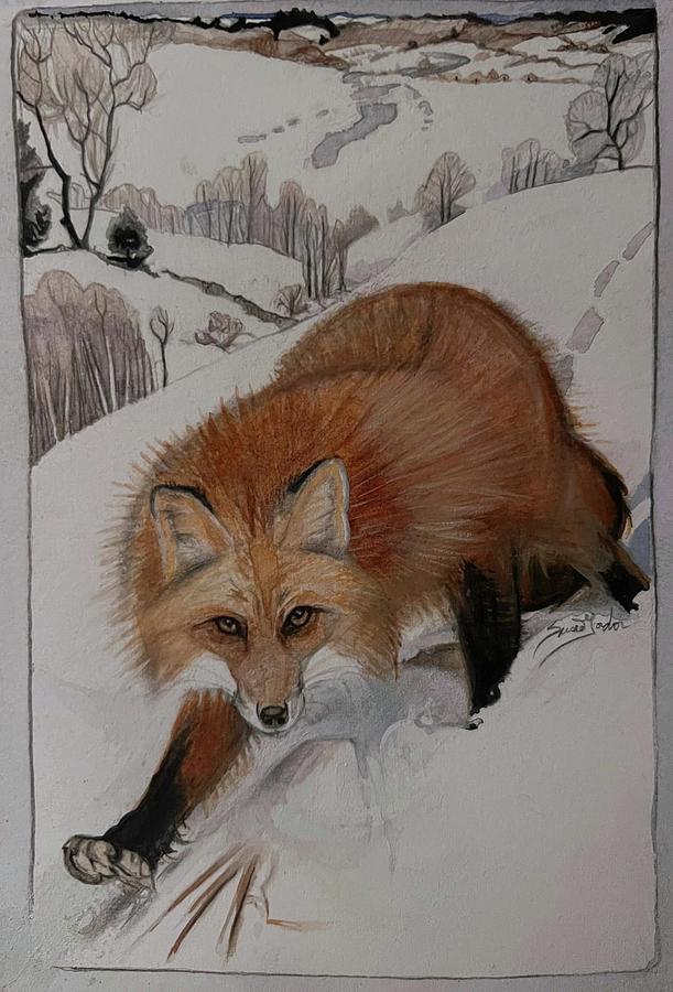 Wildlife Painting - Out and About  by Susie Gordon