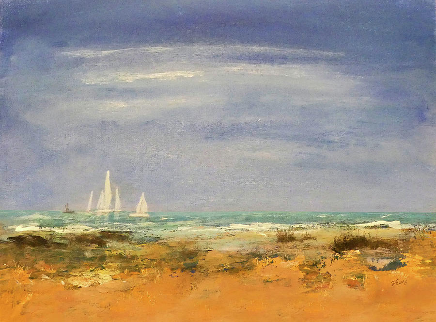 Out for a Sail on a Sunny Day Painting by Sharon Williams Eng