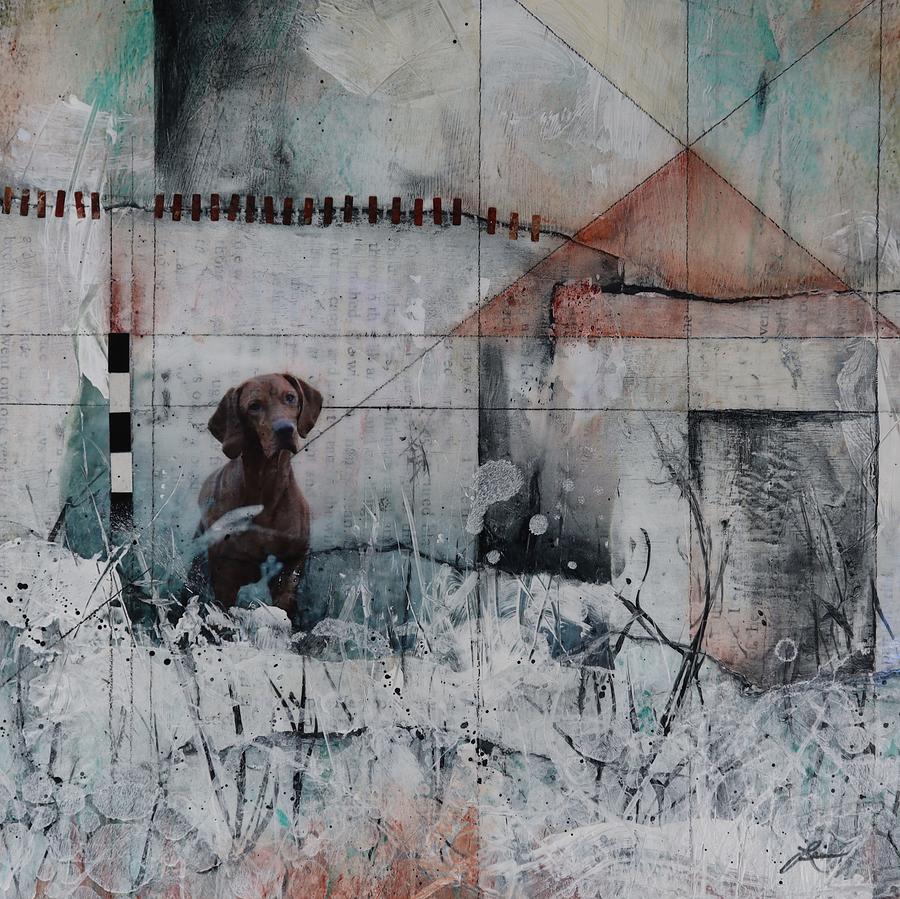Squares Mixed Media - Out in the Field  by Laura Lein-Svencner