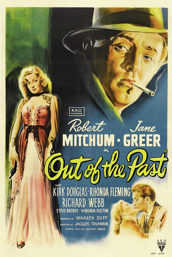 OUT OF THE PAST -1947-, directed by JACQUES TOURNEUR. Photograph by Album