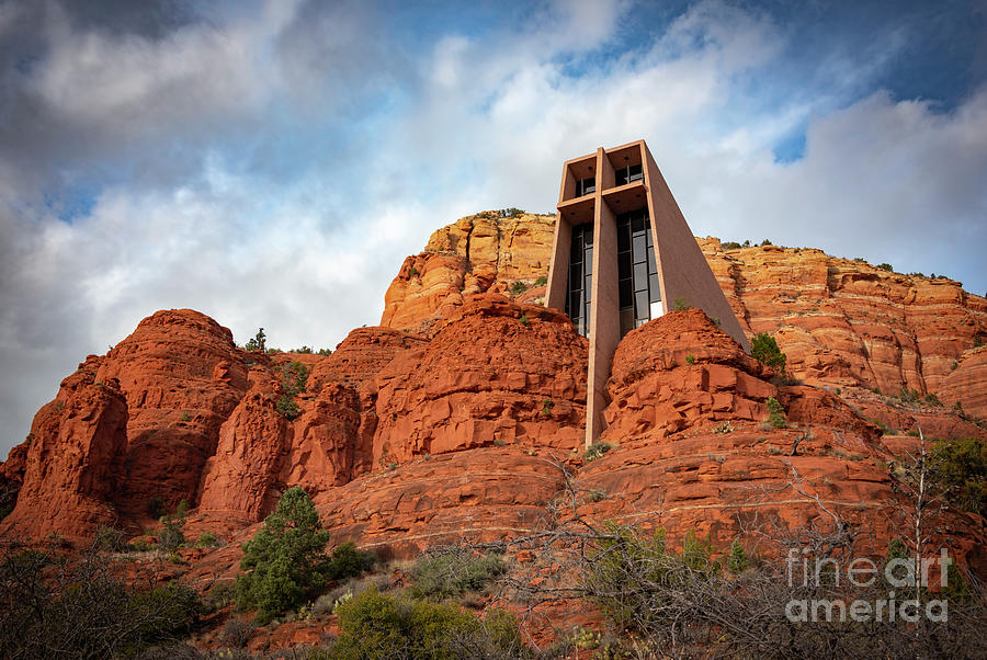 Architecture Photograph - Out of the Red Rocks by Peng Shi