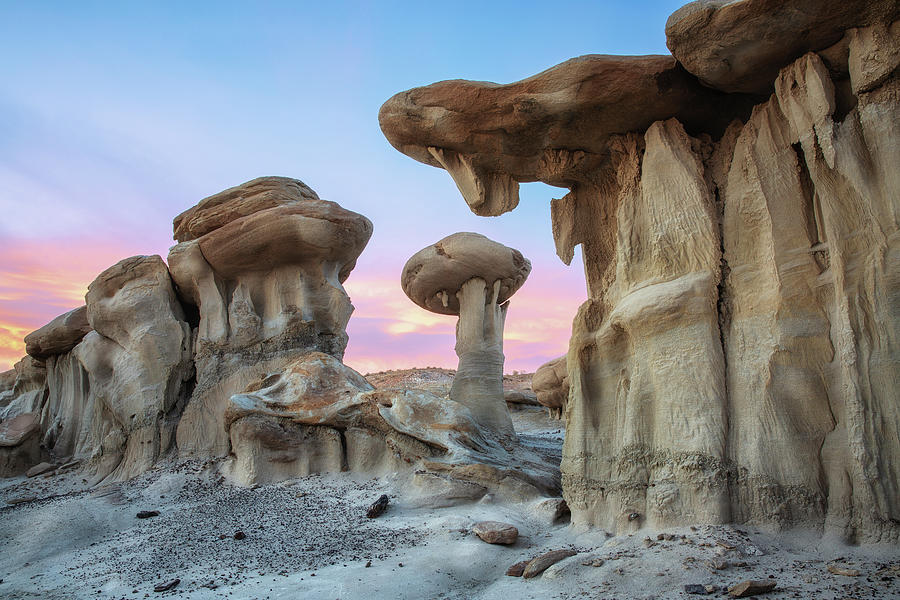 Out of this world landscape - New Mexico Badlands Photograph by Alex ...