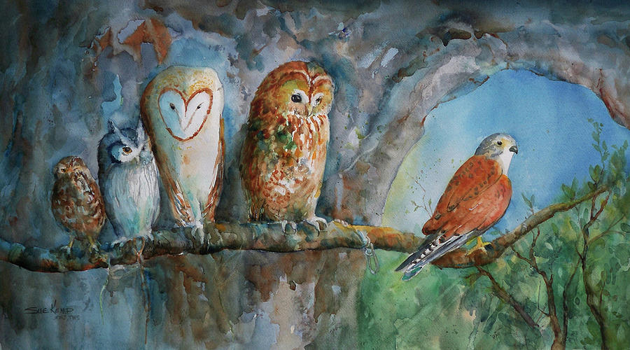 Out on a Limb Painting by Sue Kemp