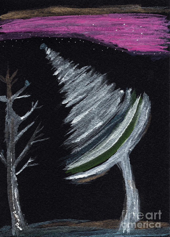 Out on a Winter Night Painting by Bentley Davis