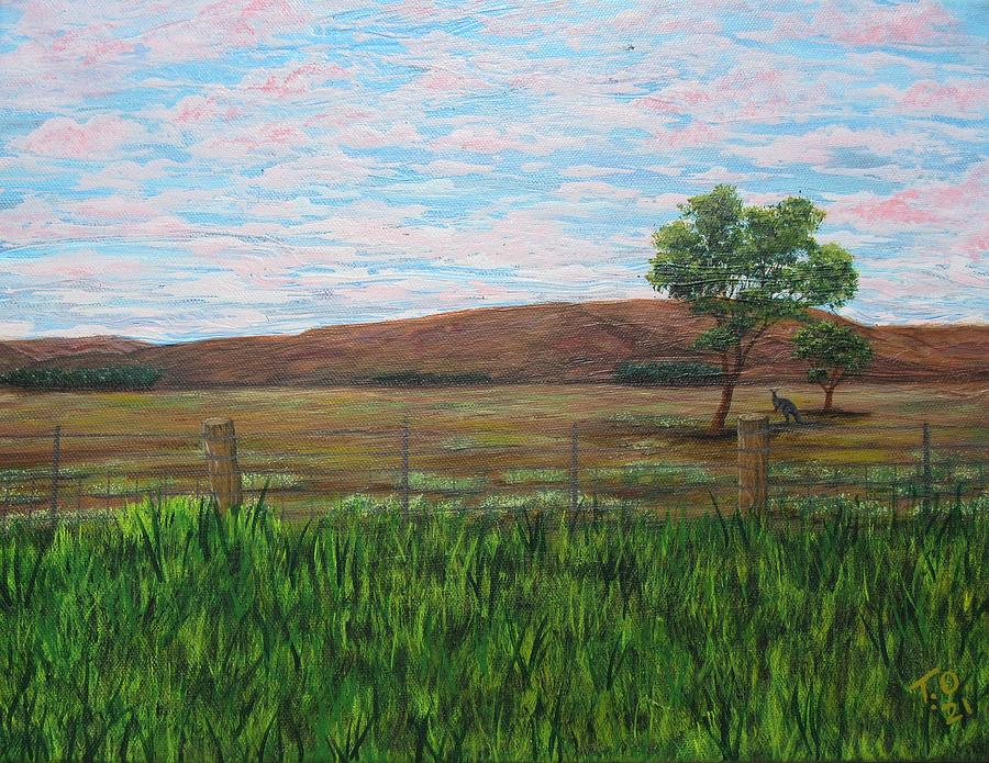 Outback Farming Painting