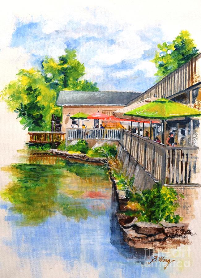Outdoor Cafe #7 Painting by Betty M M Wong