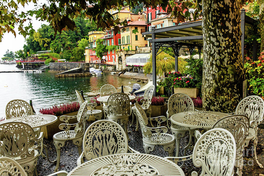  Outdoor  Cafe  in Varenna Italy Photograph by Ben Graham