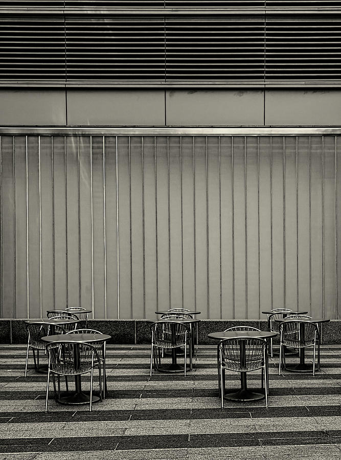 Outdoor Dining Area Photograph by Robert Ullmann