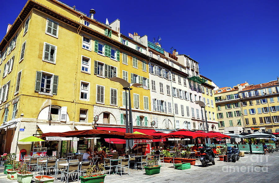 Outdoor Dining Options in Marseille Photograph by John Rizzuto