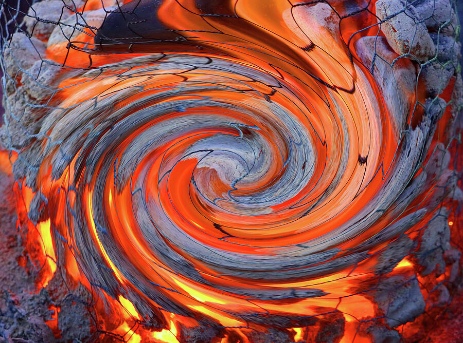 Outdoor Kiln Firing Digital Art by Tom Janca Outdoor Kiln Firing Digital Art by Tom Janca