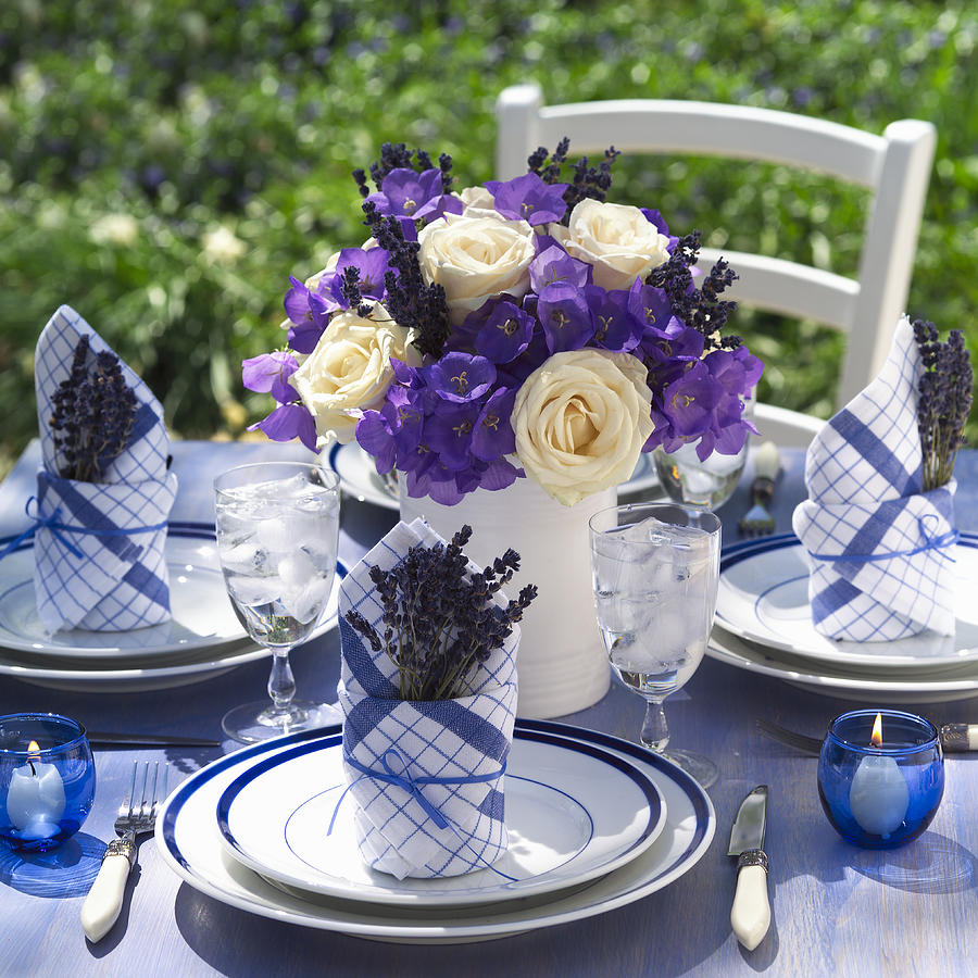 Outdoor table setting Photograph by Pjohnson1