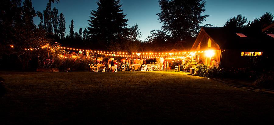 Outdoor Wedding Reception Photograph by Timnewman