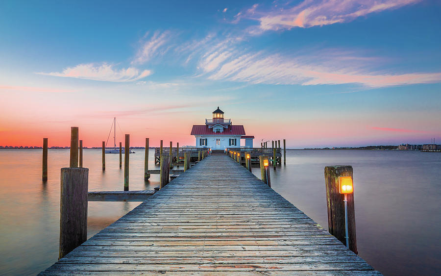 Outer Banks Manteo Lighthouse Obx North Carolina Photograph