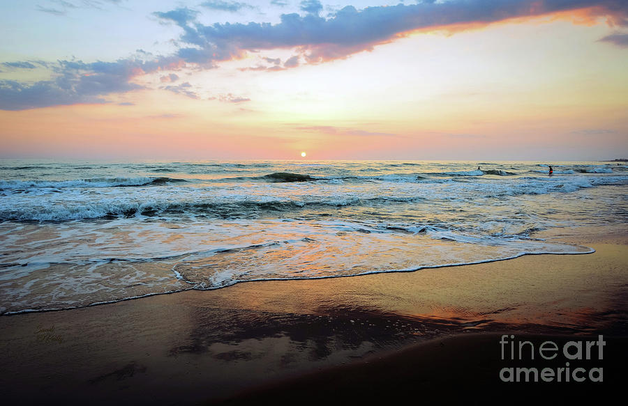 Sunset Photograph - Outer  Banks Sunset Reflection by Sandi OReilly