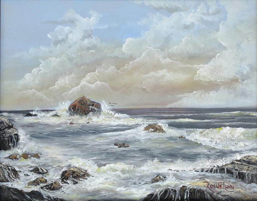 Outer Carolina Beach, NC Painting by Ronald Lunn - Fine Art America