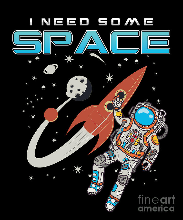 Men's Disco Astronaut Galaxy Planets Spaceship Print V Neck Fashion Top T-shirt