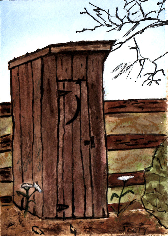 Outhouse 2 Painting By James Fouty