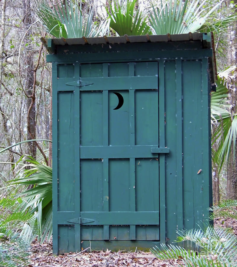 Outhouse At The Camp Cabin Photograph by D Hackett