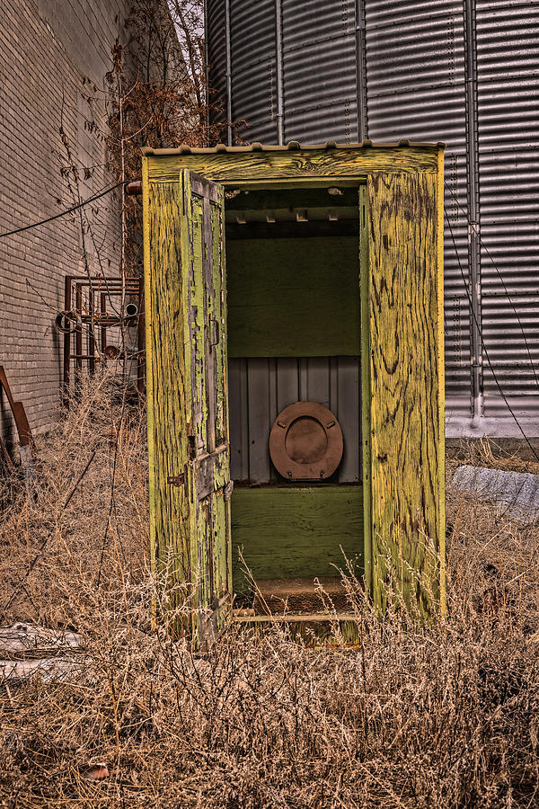 Outhouse at the grain silos Photograph by Jeff Swan