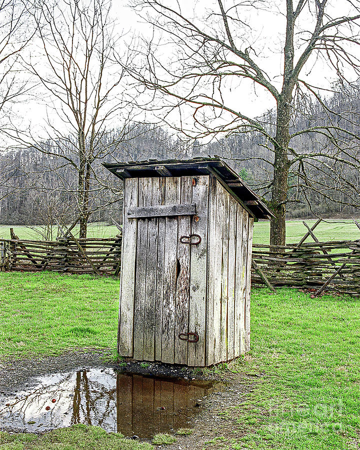 Outhouse, Great Smokey Mountains, Kentucky Photograph by Don Schimmel