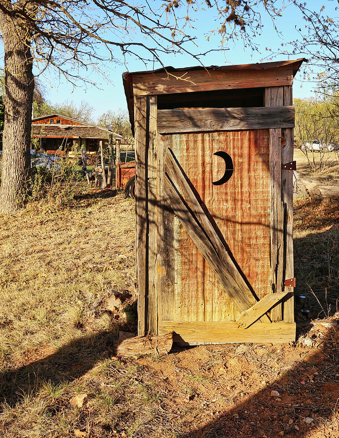 Outhouse Photograph by Judy Vincent