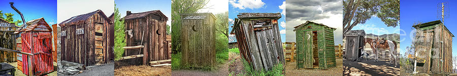 Outhouses Color Skinny Collection Photograph by Don Schimmel