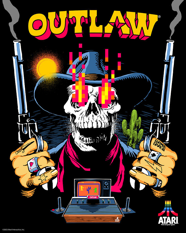 Atari Digital Art - Outlaw by Atari