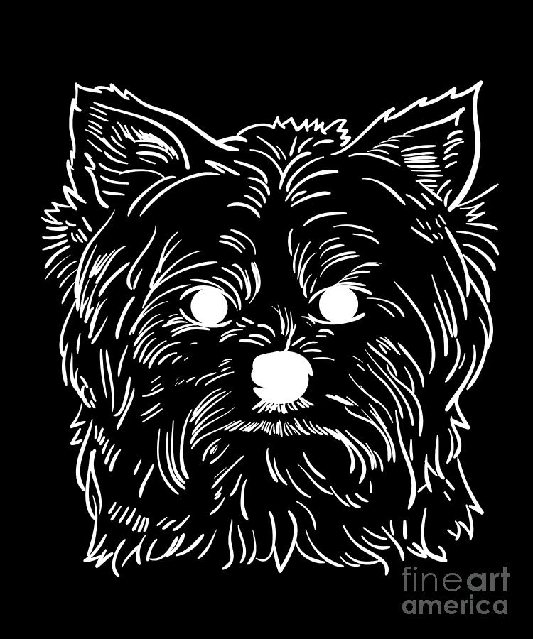 Outline Dog Owners Doggie Puppy Puppies Animal Lovers Rescue Dogs Gift Digital Art by Thomas Larch