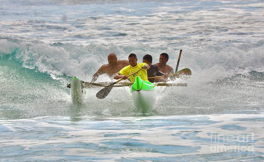 Outrigger Surf Competition Photograph by Craig Wood