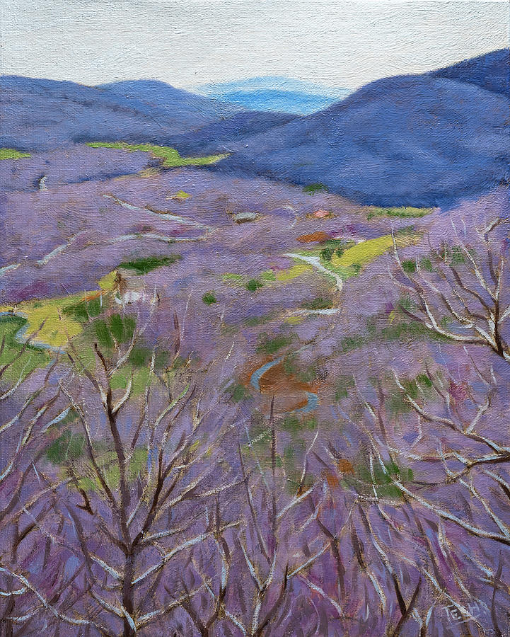 Outside of Asheville Painting by Tesh Parekh