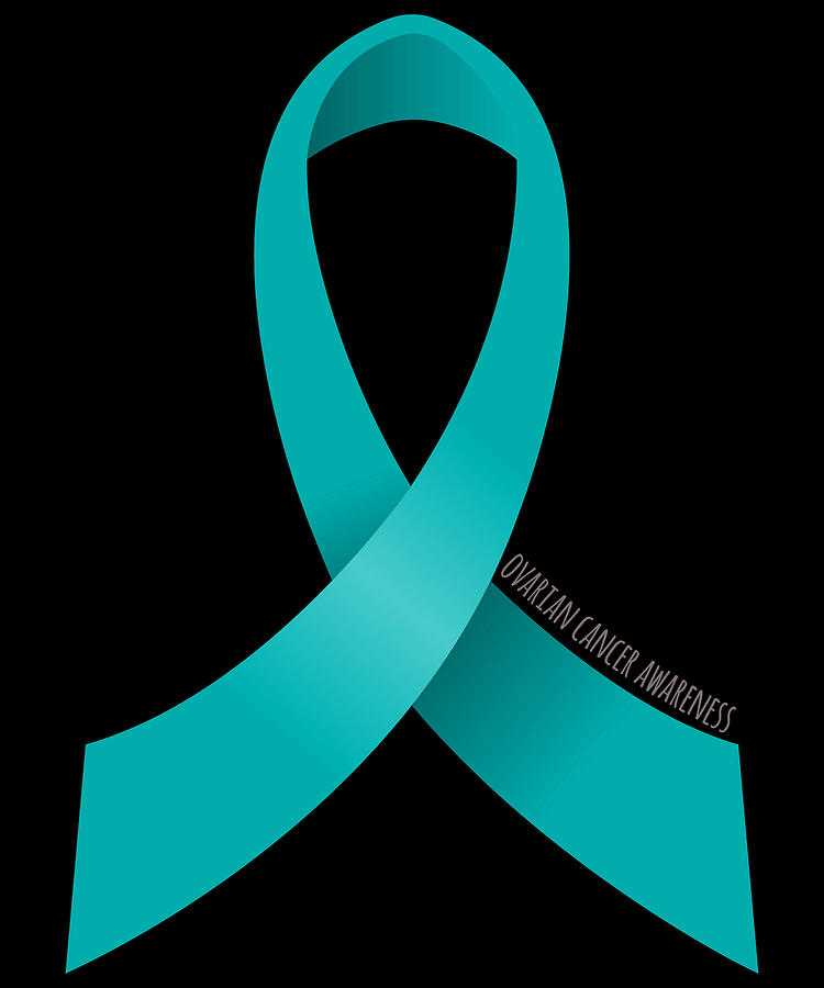 Ovarian Cancer Awareness Ribbon Digital Art by Flippin Sweet Gear