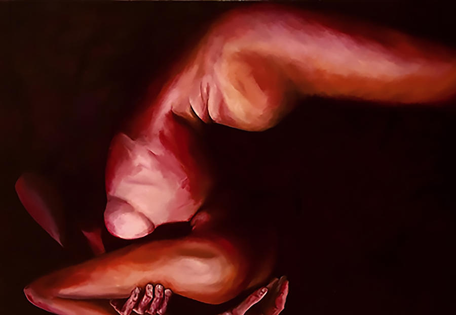 Caravaggio Painting - Over Backwards by Caitlin Southwick