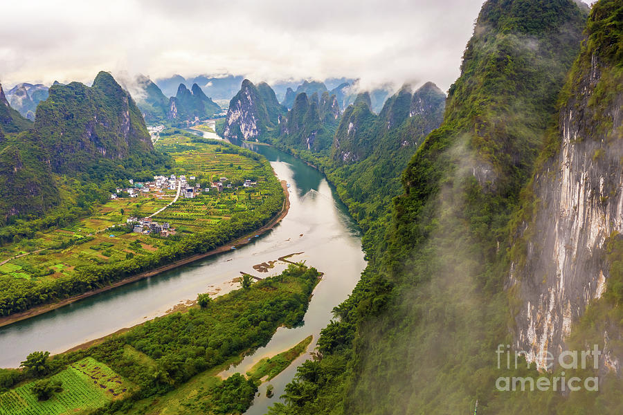 Over China Lush Xianggong Hill View Photograph by Mike Reid - Fine Art ...