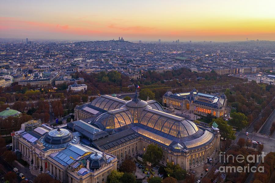 Over Paris Grand Palais To Montmartre Photograph