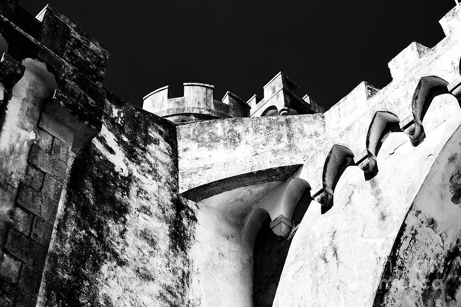 Over the Castle Wall at Pena National Palace in Sintra Photograph by John Rizzuto