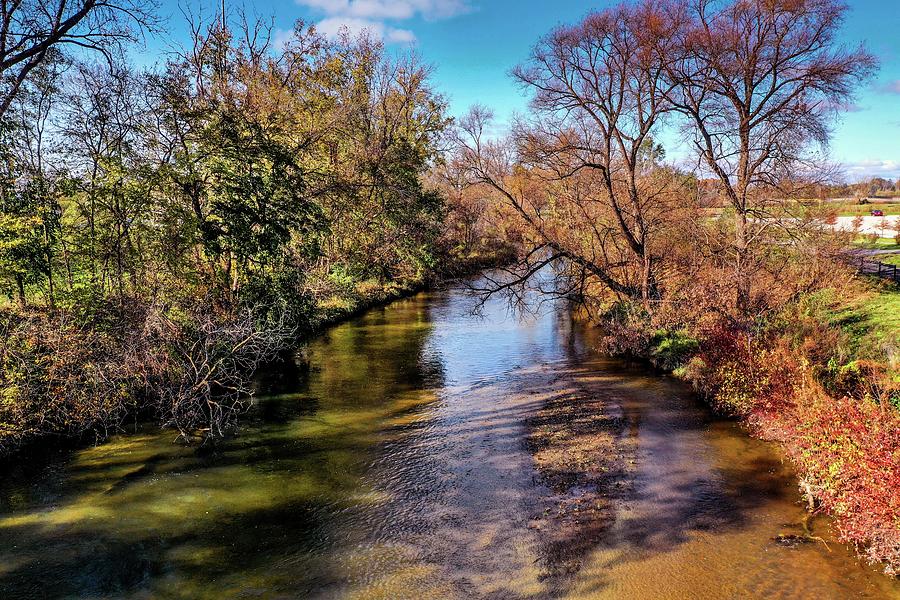 Over the Clinton River DJI_0359 Photograph by Michael Thomas