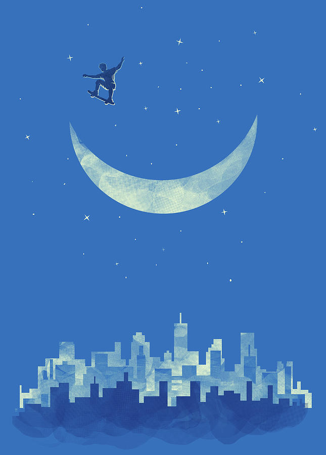 Over the moon Digital Art by Tang Yau Hoong | Pixels