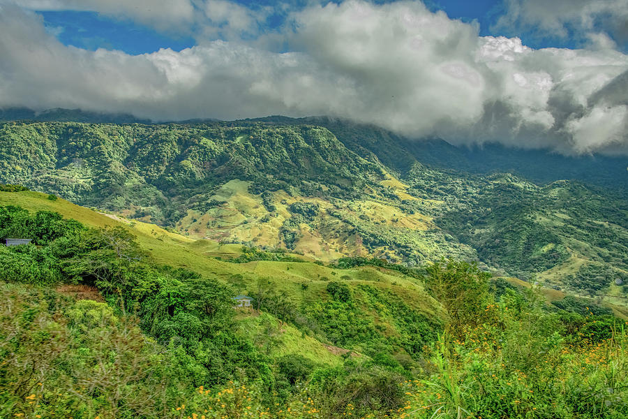 Over the Mountains to the Sea, Costa Rica Photograph by Marcy Wielfaert